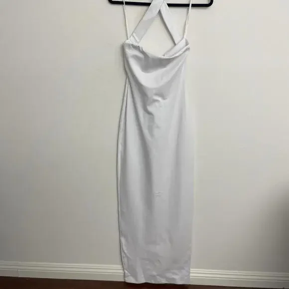 HELSA Stephanie Column Maxi Dress White size M NWT -  www.threedaughtersproperties.com